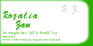 rozalia zam business card